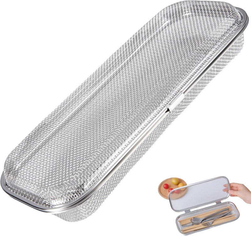WHBDGP Dishwasher Basket,Dishwasher Silverware Basket for Small Items,Replacement 304 Stainless Steel Dishwasher Utensil Mesh Drain Silverware Holder for Chopstick,Fruits,Scoops (Medium) - Image 1